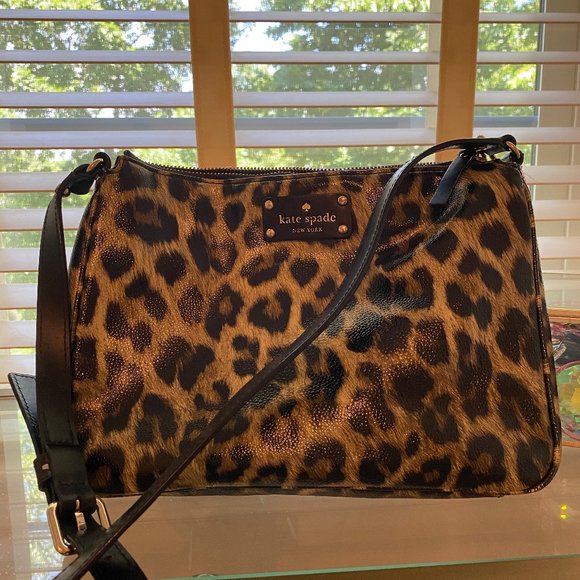 kate spade Handbags - Kate Spade Leopard Print Crossbody Purse
